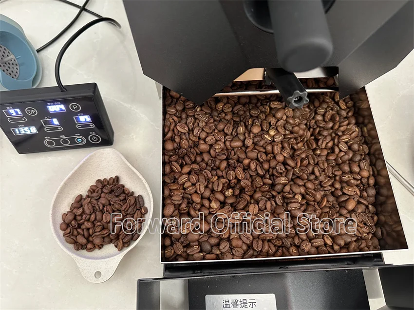 110V 220V Semi Fire 500g Automatic Coffee Bean Roaster Commercial  Drum Roaster Coffee Electric Roasting Machine