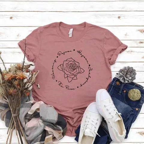 The Rose Kpop T-shirt Dual Rock Album Tee Kpop World Tour T-shirts Kortärmad T-shirt för kvinnor Koreansk grupp Damkläder 8 best sales Kpop The Rose - №1
