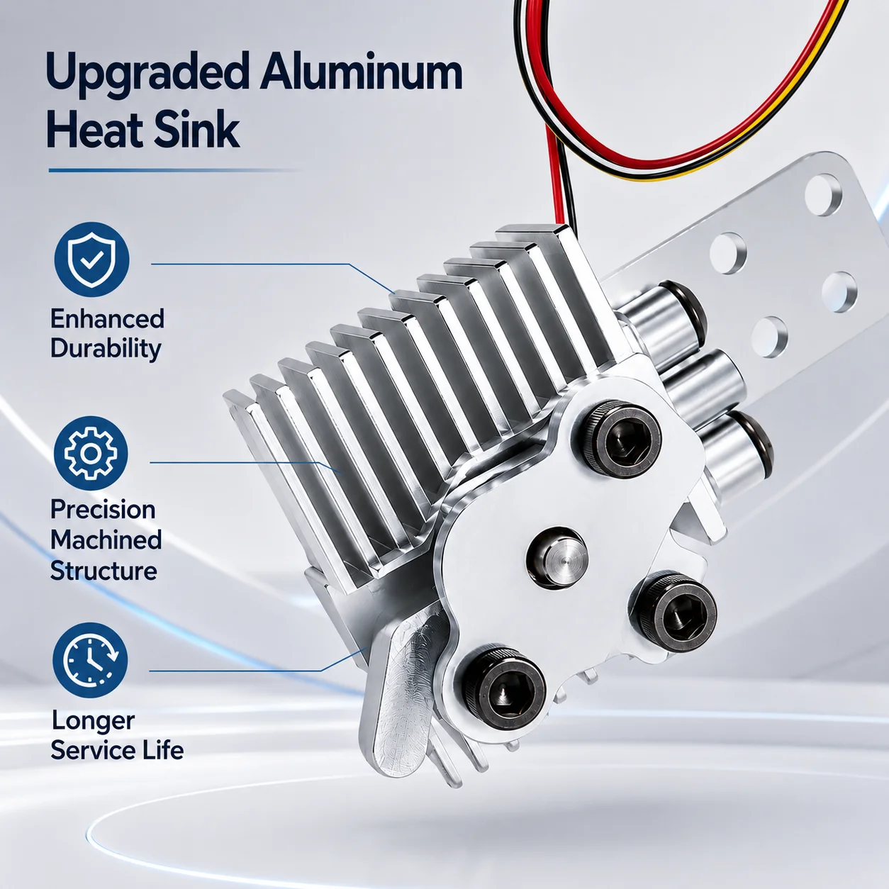 Schnellwechsel-Hotend-Upgrade-Kit Kompatibel mit Anycubic Kobra S1 S1C Combo Aluminium-Kühlkörper Sensor-Ersatz 3D-Drucker – Detail 2