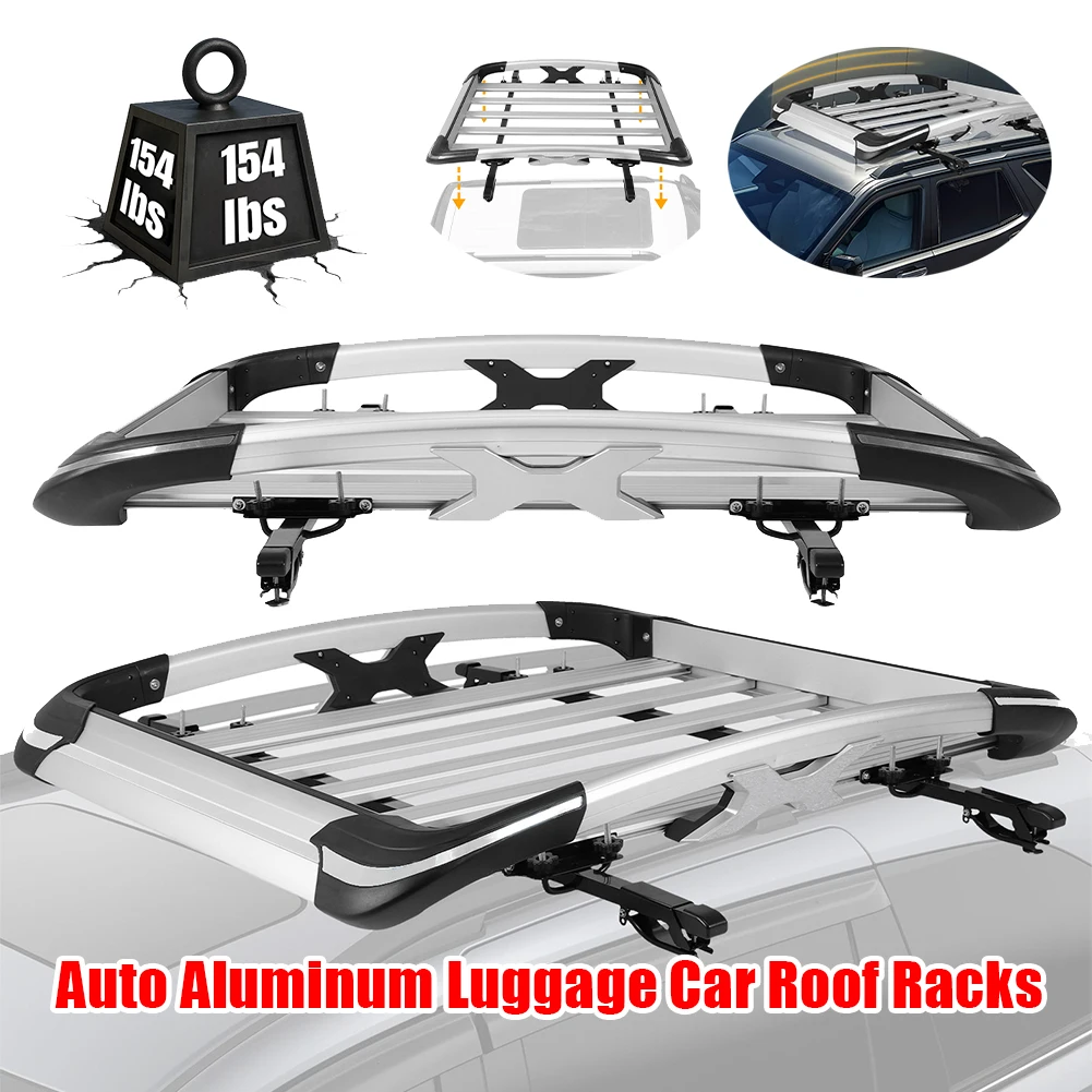

Auto Aluminum Luggage Car Roof Racks with Cross Bars Universal Roof Rack for 4 X 4/SUV/Pickup Truck Other Auto Carscustomes