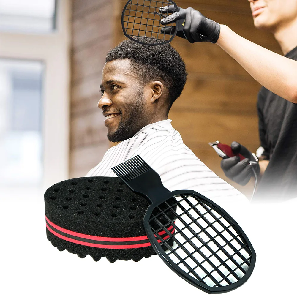 Barbershop Wave Shaped Hair Brush Set