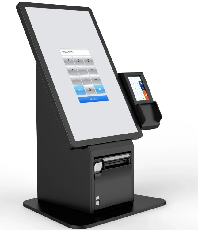 Customized Android touch screen order payment advertising display screen kiosk self service checkout kiosk monitor pos stand