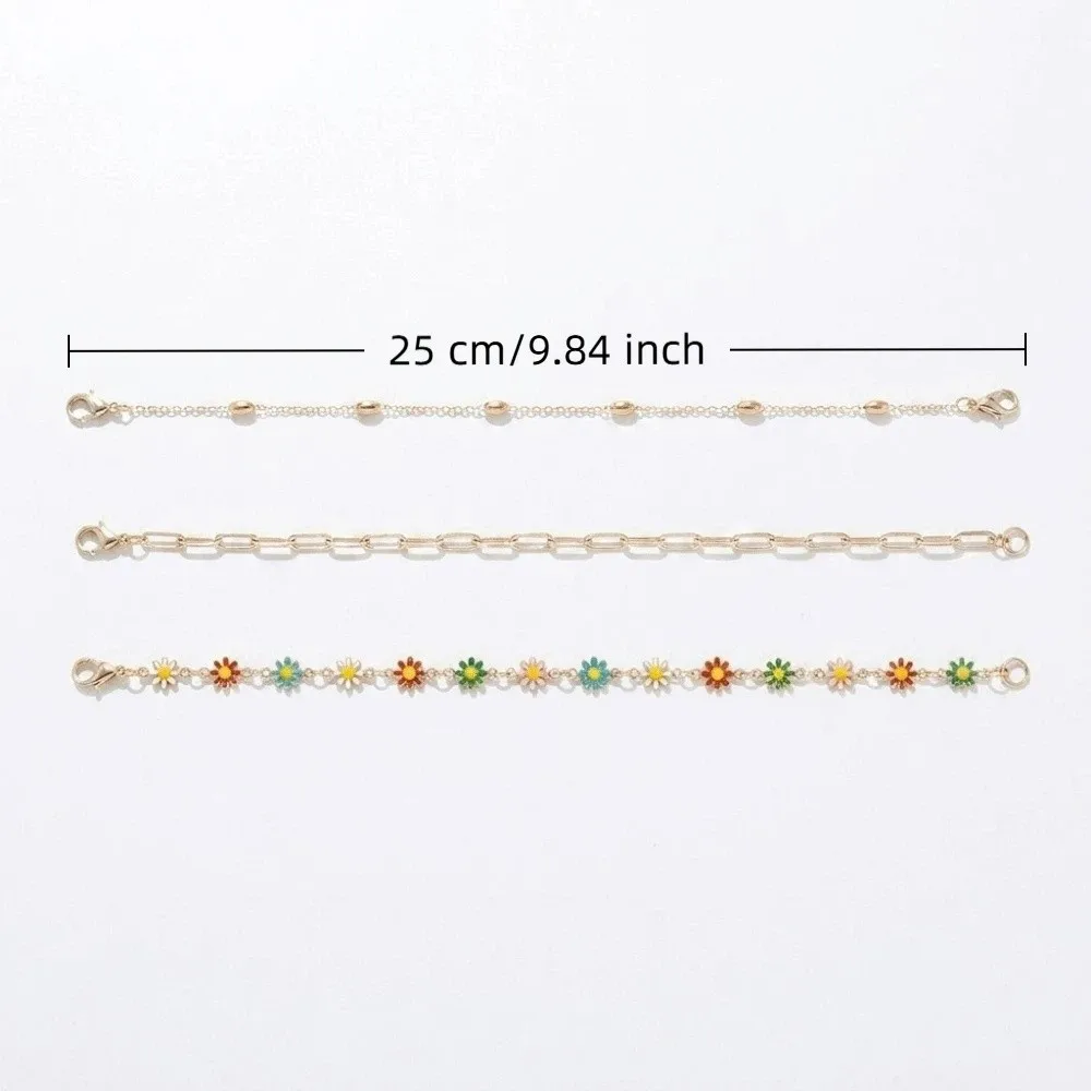 3pcs/Set Fashionable Items Detachable Cap Charms Alloy Pearl DIY Hat Chain Link Leaves Stainless Steel Rolo Chain Themed Events view 6