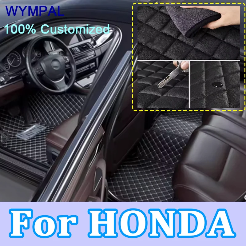 

Luxury Custom Car Floor Mats For HONDA Accord Civice NS1 Vezel CR-V Fit Spirior CRZ Insight City Odyssey HRV car accessories