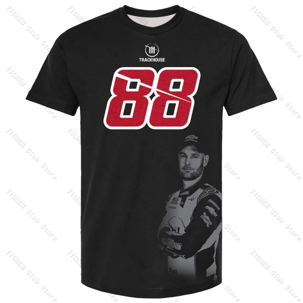 Motorcycle Shane van Gisbergen Trackhouse Racing Team NO.88 Car Men's T-Shirt Street Loose Casual Versatile Men's T-Shirt