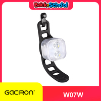 GACIRON Bicycle Warning Front Light Rainproof MTB Bike Head Light USB Rechargeable Safety Warning Cycling Night Bike Flashlight