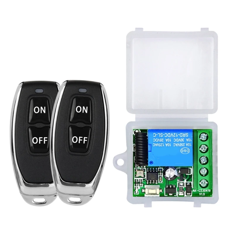 2Pcs 433MHz Wireless Remote Control Switches Module Single Channel Controller