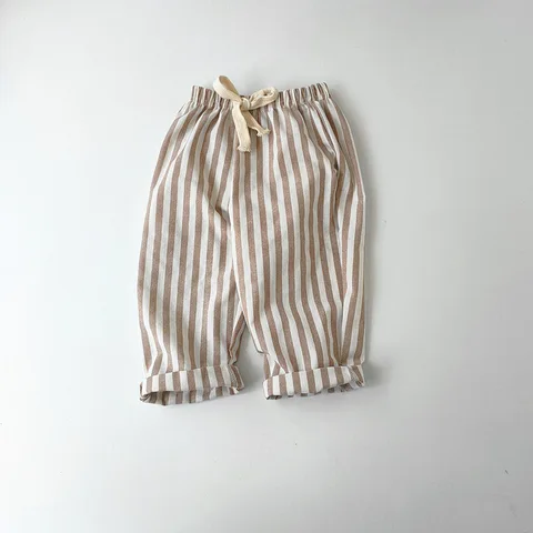 Детские брюки LILIGIRL из льна и хлопка, свободный крой — изображение продукта
