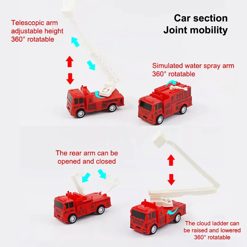 1Pcs Kids Toy Car Inertia Sanitation Truck Models Pull Back Engineering Vehicle Boys Toys For Children Ideal Gifts For Boys Kids