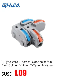 1PC Draht Stecker Elektrische Universal Schnell Leiter Splitter Push-in LED Kabel Terminal Blöcke Montierbare Schiene Junction Box – Detail 11