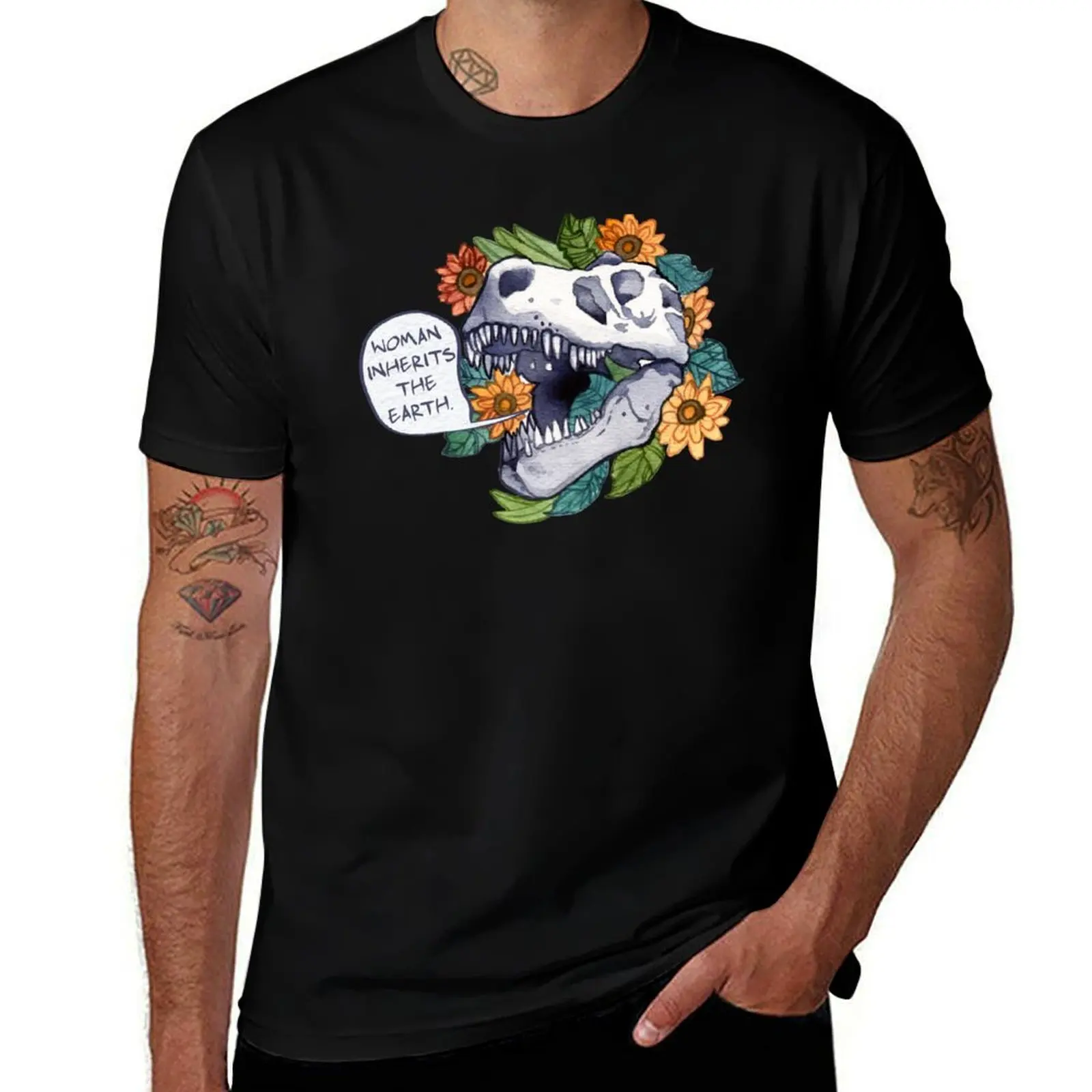 She-Rex - Woman Inherits the Earth T-Shirt Sport Basic Moisture Wicking Tee T-Shirt