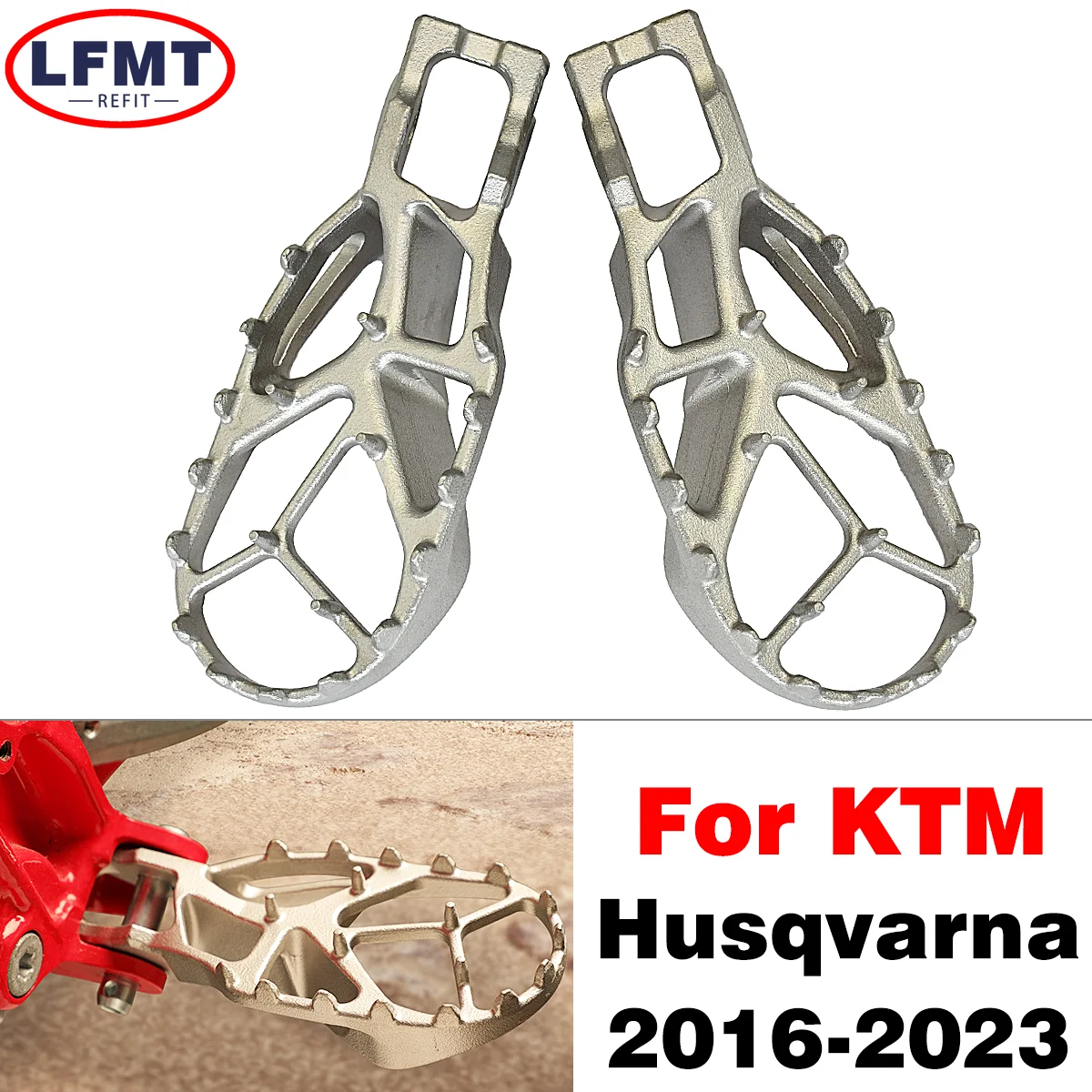 

Motorcycle CNC Footrest Pedal Foot Pegs Rests For KTM 85SX SXF XCF EXC EXCF XC For Husqvarna FC TX FX TC FE 125-500 2016-2023