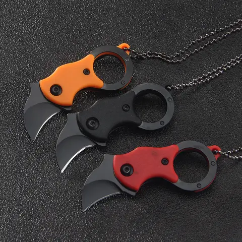 Claw knife Carrying Express Keychain Cs Go Karambit Knife Outdoor Survival Tactical Camping Hunting Knives EDC Self-defense Tool