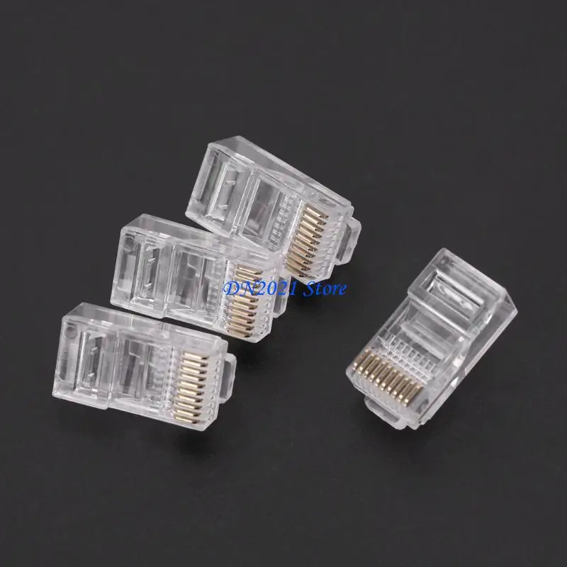 F3KE 50 ПК/Пакет Страна 10P10C Разъем сетевого кабеля RJ48 Crystal Slug Модульный