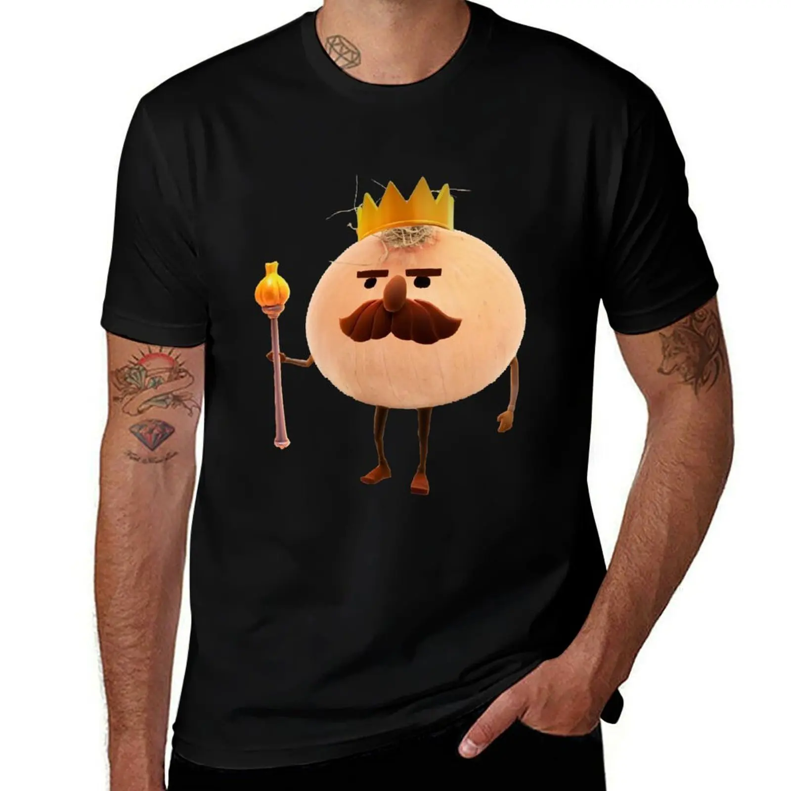 Overcooked King Onion Real T-Shirt Comfortable Basic Crew Neck Tee T-Shirt