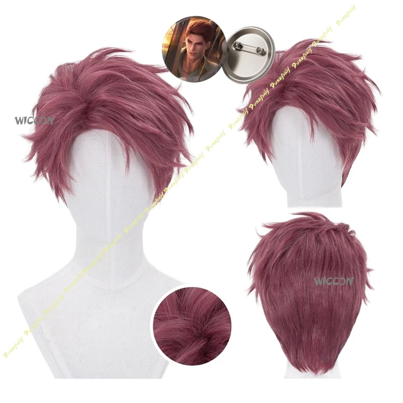 Love And Deepspace Cosplay Ao Yin Valko Fluffy Top Scalp Cosplay Hairpiece For Comic Con Halloween CosWig High Temperature Fiber
