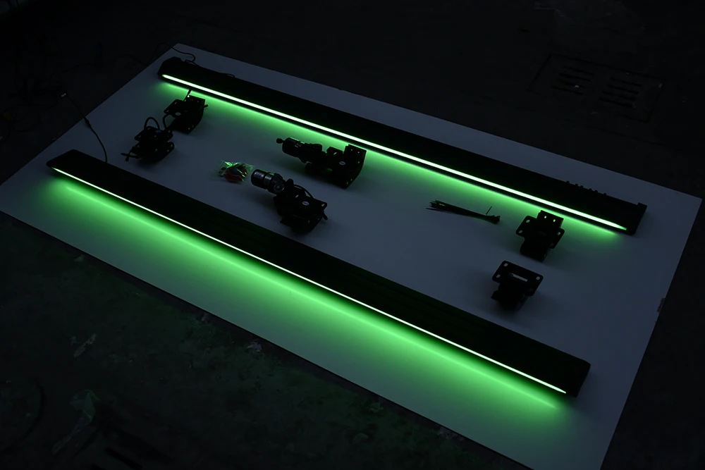 Adjust Color Waterproof Running Board Automatic Electric Power Side Step LED Light For Jeep Gladiator JT Pickup Truck 2022+