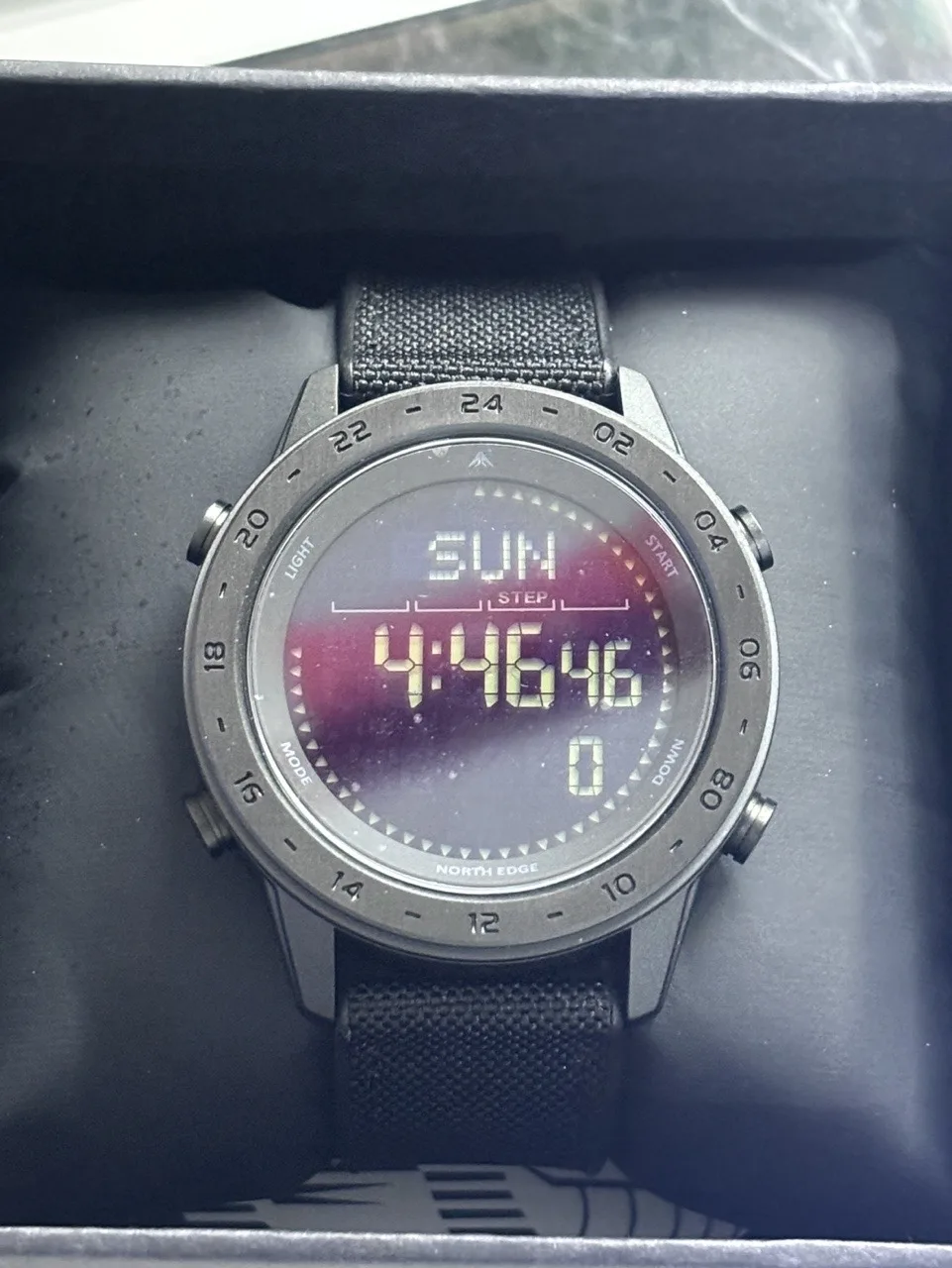 NORTH EDGE Male Waterproof Electronic Watch Swimming Step Counting Alarm Clock Metronome Compass Student Party