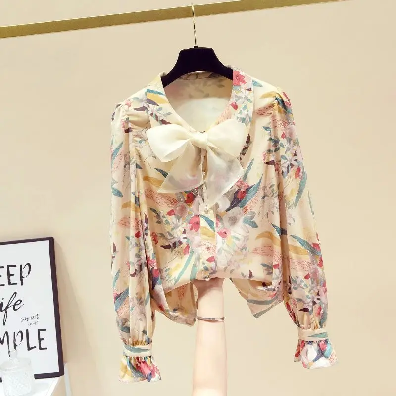 

Весна 2024: Новинка! Женская шифоновая блузка с цветочным принтом и длинным рукавом. Премиум качество. Другие материалы 00%.