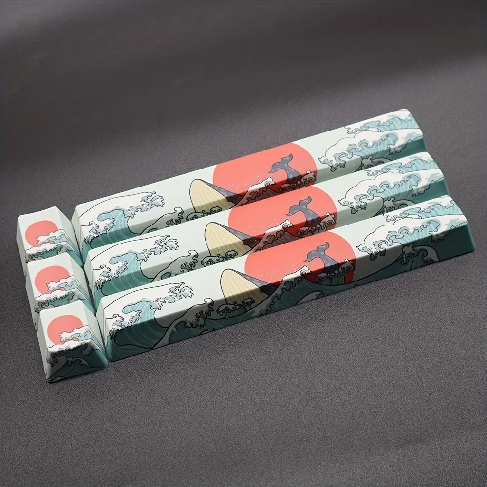 2025 Super New 2 Stück Esc + Space Bar Coral Sea Keycap OEM Height Pbt Cherry Sub - 6.25u Key für DIY mechanische Tastatur-Tastenkappen