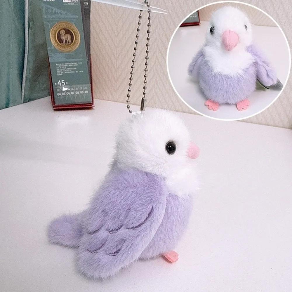 Kawaii Backpacks Pendant Cartoon Stuffed Animal Wristband Bracelet Soft Parrot Key Chain Slap Snap Wrap