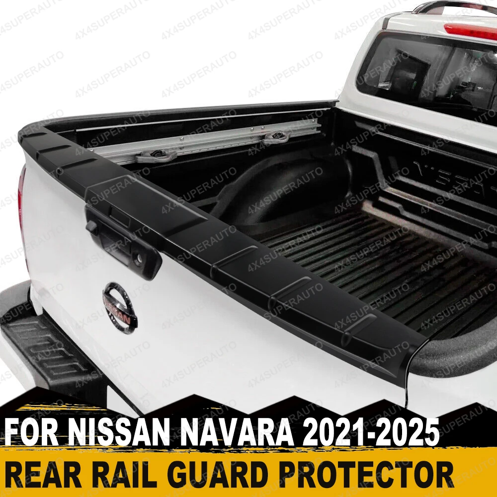 

Rear Spolier Tail Gate Cover Trim For Nissan Navara Frontier NP300 2021 2022 2023 2024 2025 Rail Guard Protector Car Accessories