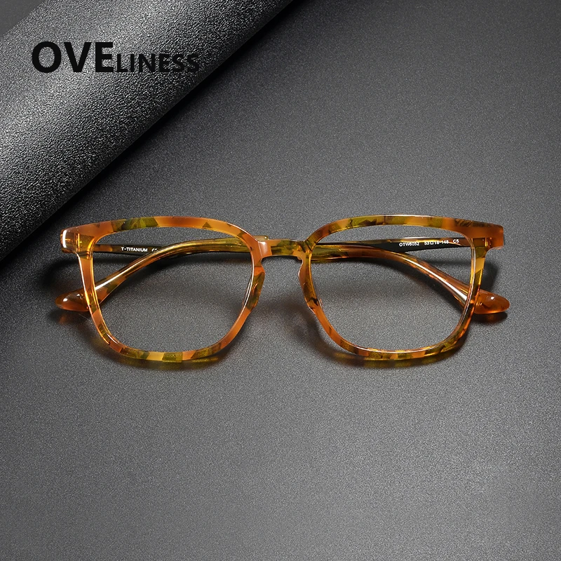 

2026 Acetate Titanium Eyeglasses Frame Women New Brand Design Retro Vintage Round Glasses frame Spectacles Japanese Eyewear