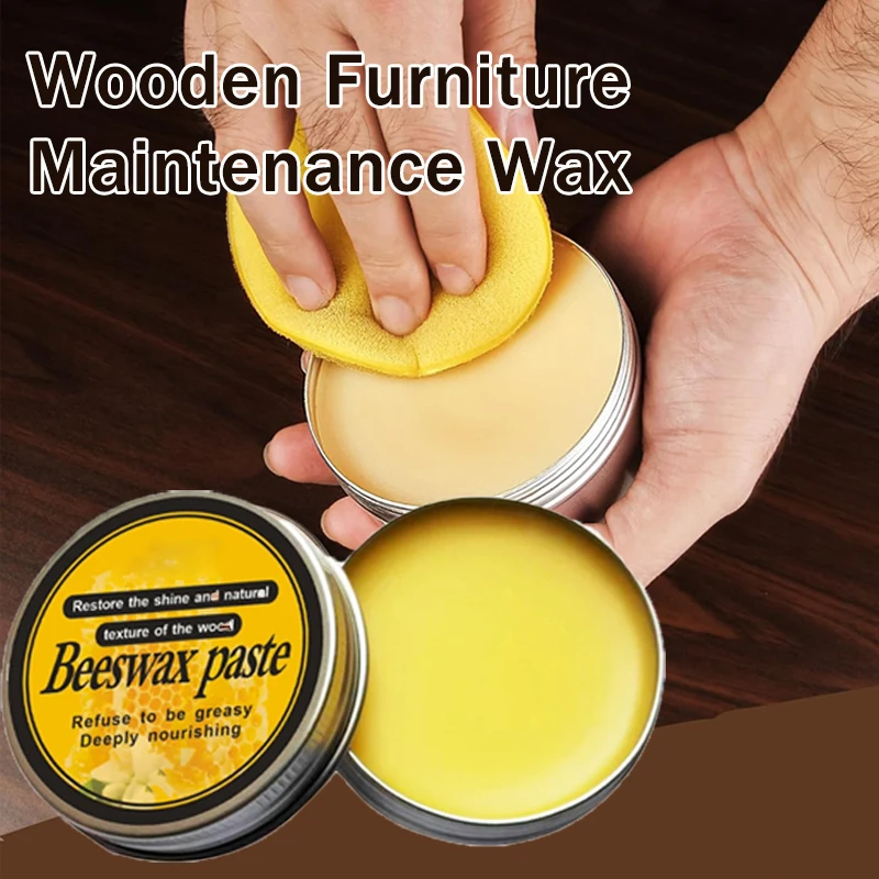 Polisher Wooden Furniture Polishing Beeswax Natural Wood Conditioner Multipurpose Beeswax for Wooden Tools Cutting Board Wax