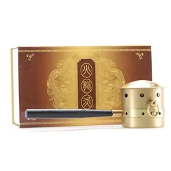 Pure Copper Moxibustion Box Acupuncture Massage Moxibustion