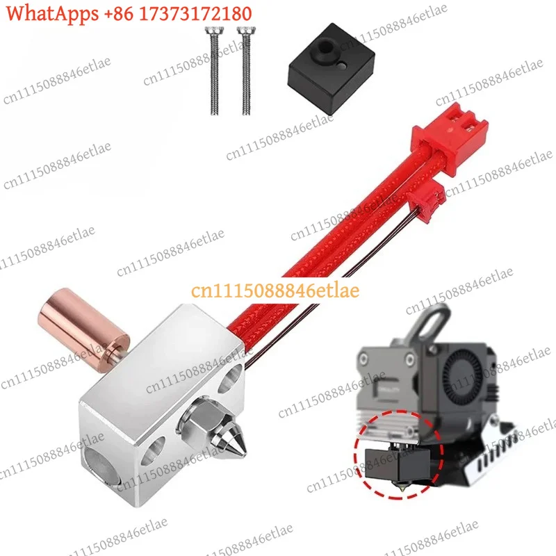 High Temp Pro Heating Block Kit for Ender-3 S1 CR-10 Smart Pro 3D Printer Sprite Extruder Universal Heating Assembly