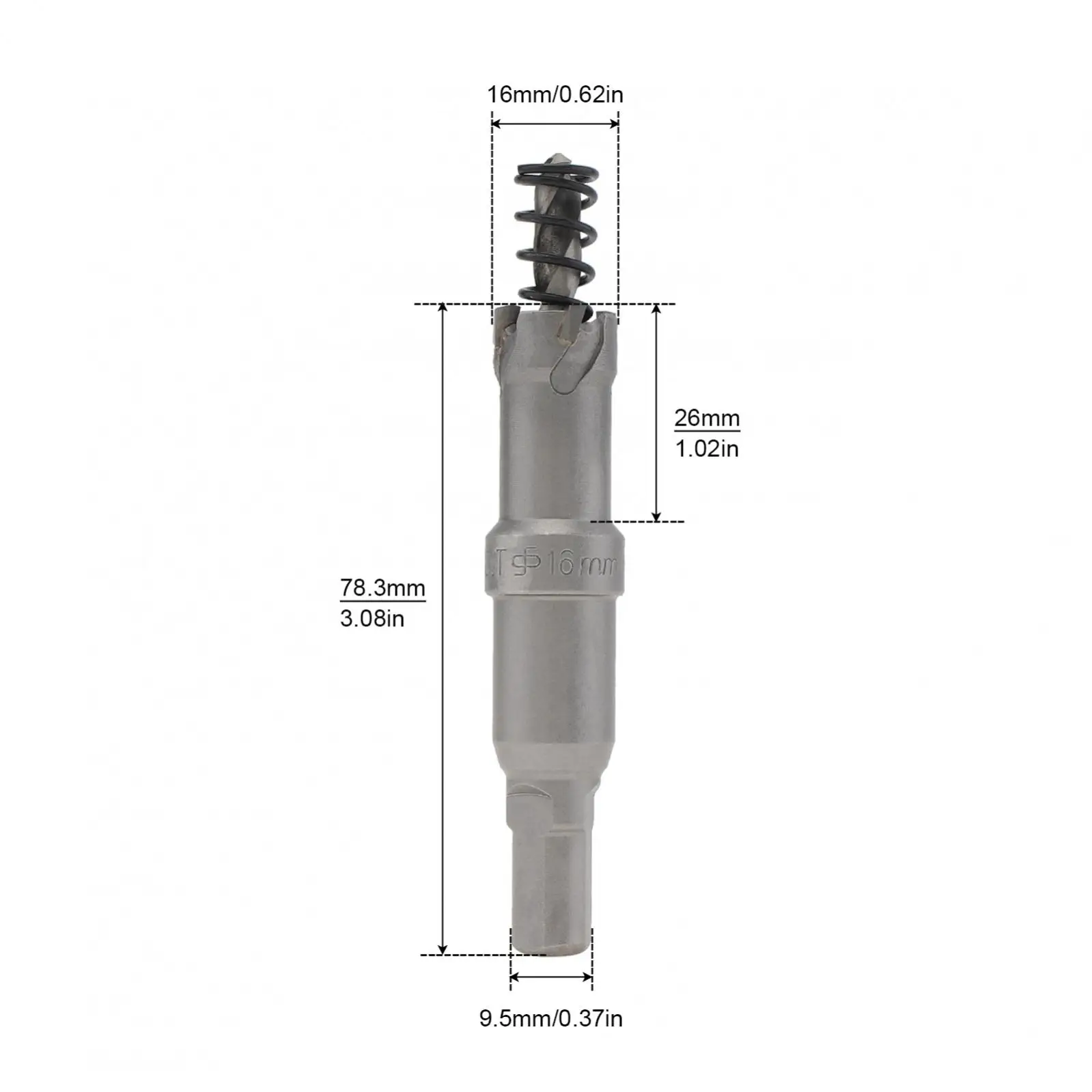 Carbide Hole Saw Heavy Duty Industrial Grade Hole Cutter for Stainless Steel Aluminum Alloy Plastic Tungsten Hole Drill