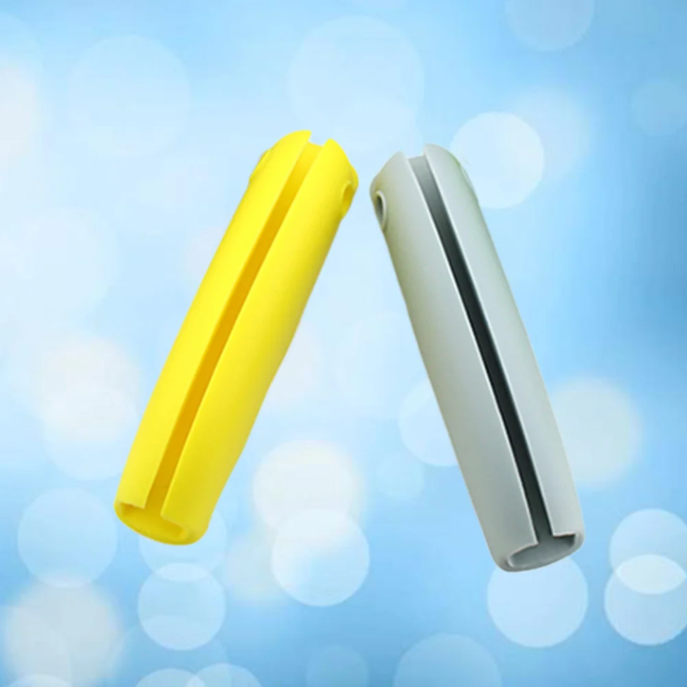 

2 pcs 9X2.3X2.5Cm Finger Groove Non-Slip Grip Silicone Holder For Grocery Bag Carrier Heavy Load Assistant Shopping Saver