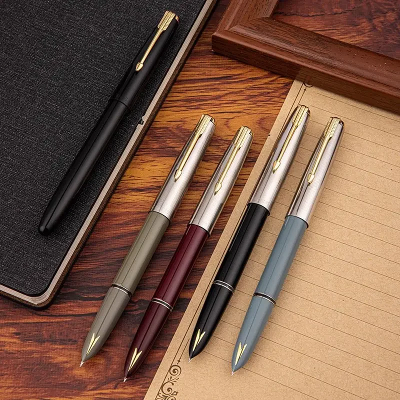 

New Hero 616/616S Fountain Pen EF/F/Bent 0.38 0.5MM Art Nib Beautiful Red Colors Writing Supplies Pens Stationery Office Pen