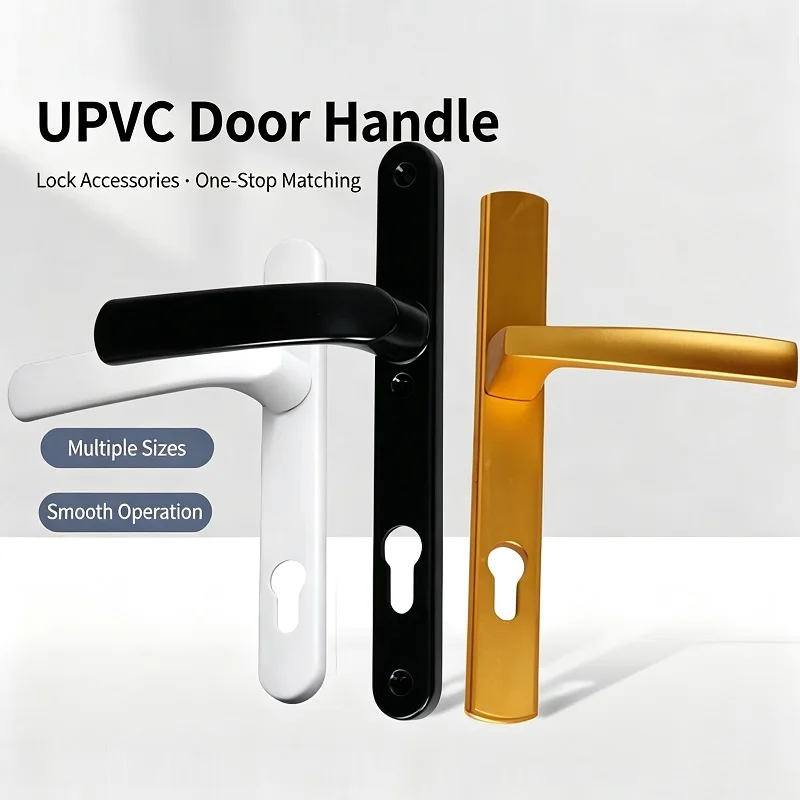 1pcs Type 85 / 92 Casement Door Handle, Thermal Break & UPVC Door Lever, Aluminum Door, Hole Spacing 105/115/122/193mm no Keys