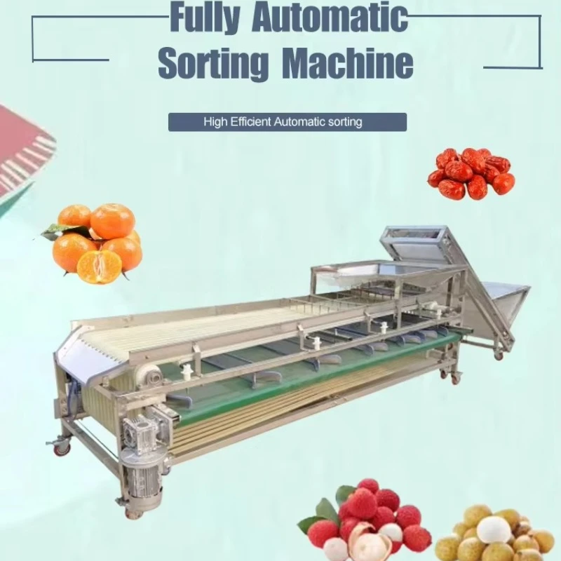 Customized Orchard Fruit and Vegetable Sorting Machine  Size Fruit Screening Equipment Onion Grader and Size Sorting Machine