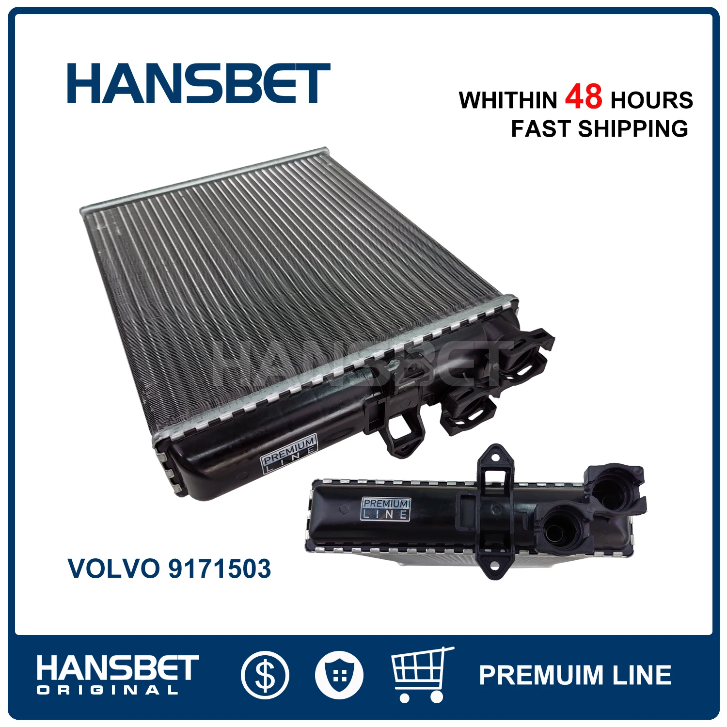 Replacement Heater Core 9171503-7 for Volvo S60 S80 V70 XC70 XC90 1999-2014 HANSBET