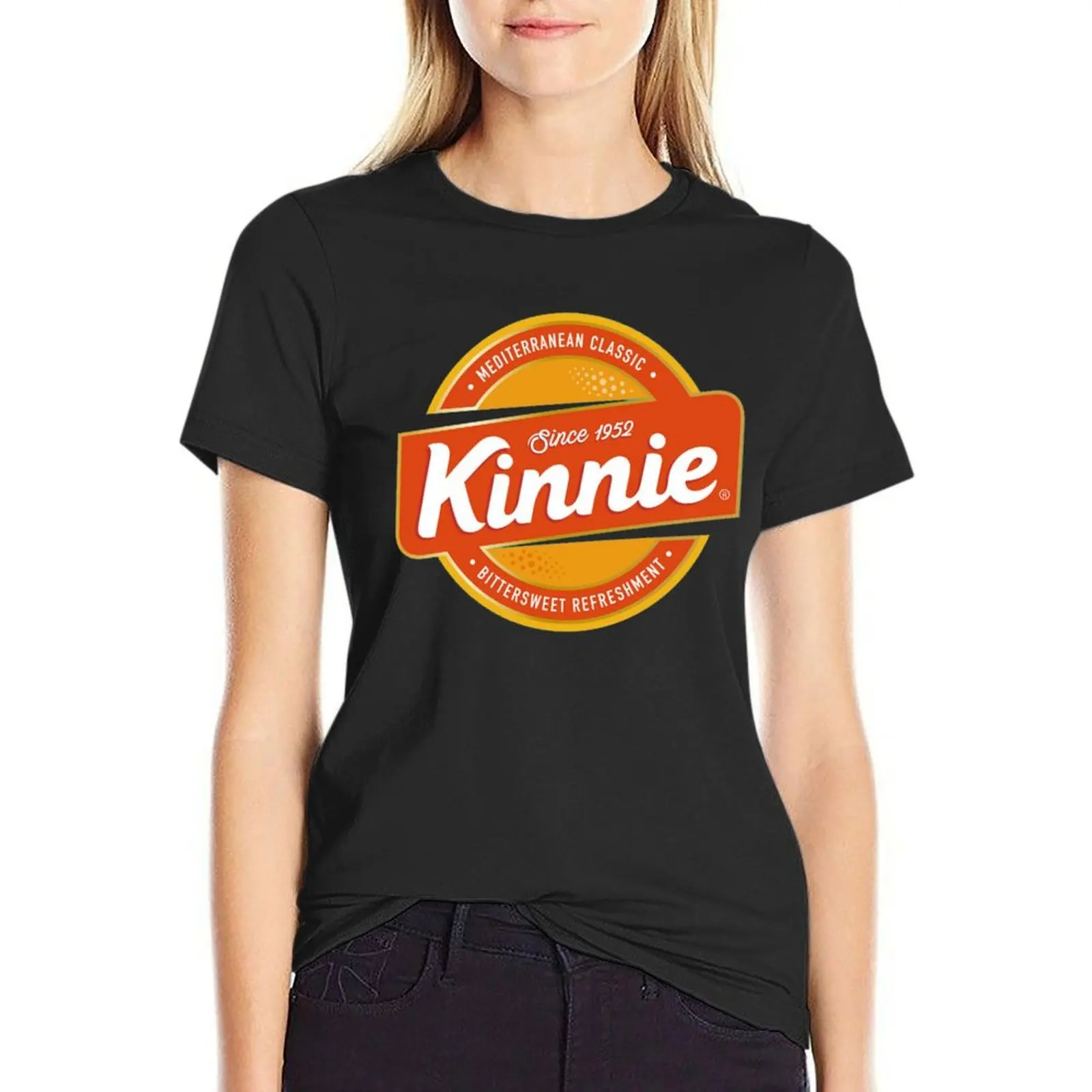 

Kinnie T-Shirt blacks plus size tops summer blouses woman 2024