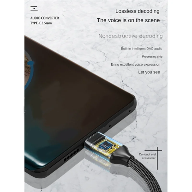USB Tipo C para 3.5mm Adaptador Aux, Cabo De Áudio, Conversor De Cabo De Fone De Ouvido, Samsung Galaxy S21 Ultra, S20, 3, 5 Jack