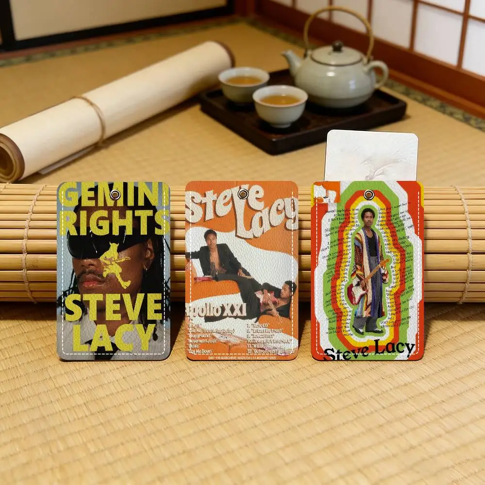 

Стильный кожаный чехол для карт и прочный держатель для удостоверений личности от R&B-певца S-Steve Lacy для студентов и профессионалов