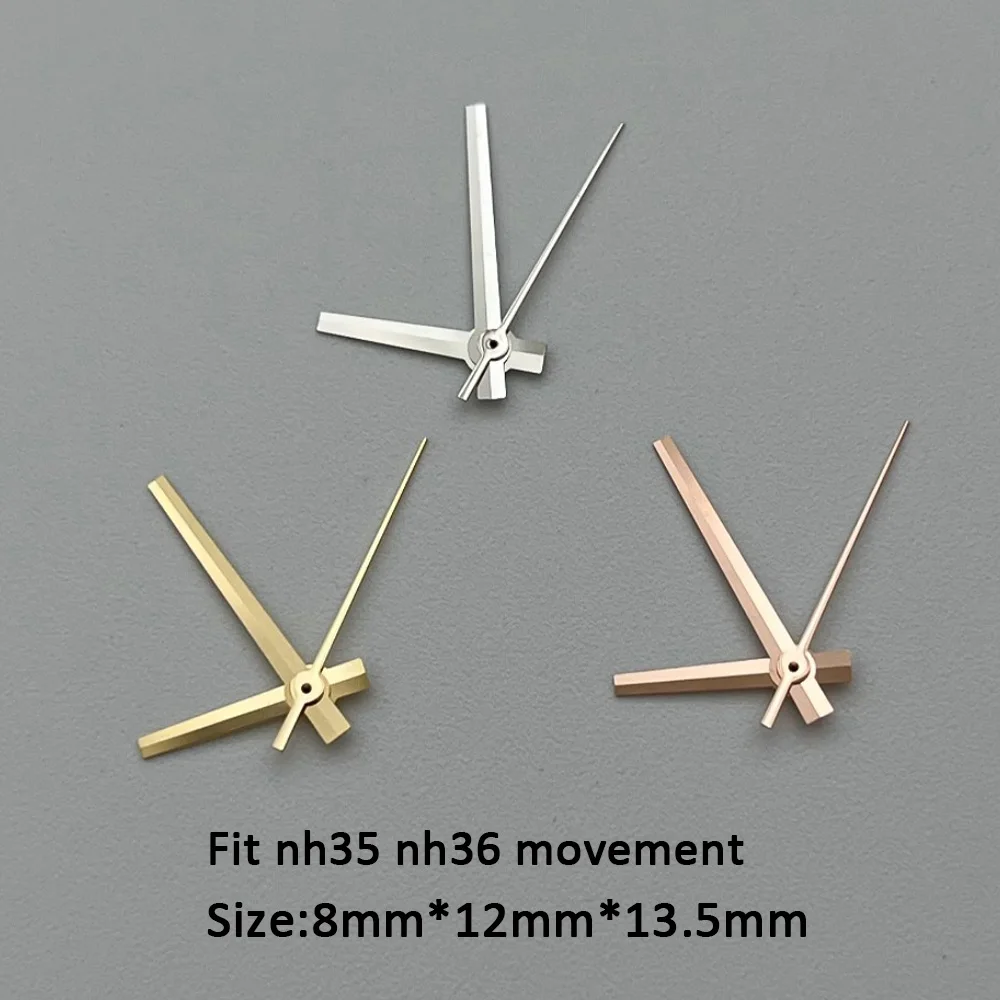 No Luminous Watch Hands Watch Needles Fit NH35/NH36/4R/7S Automatic Movement Watches Accessories