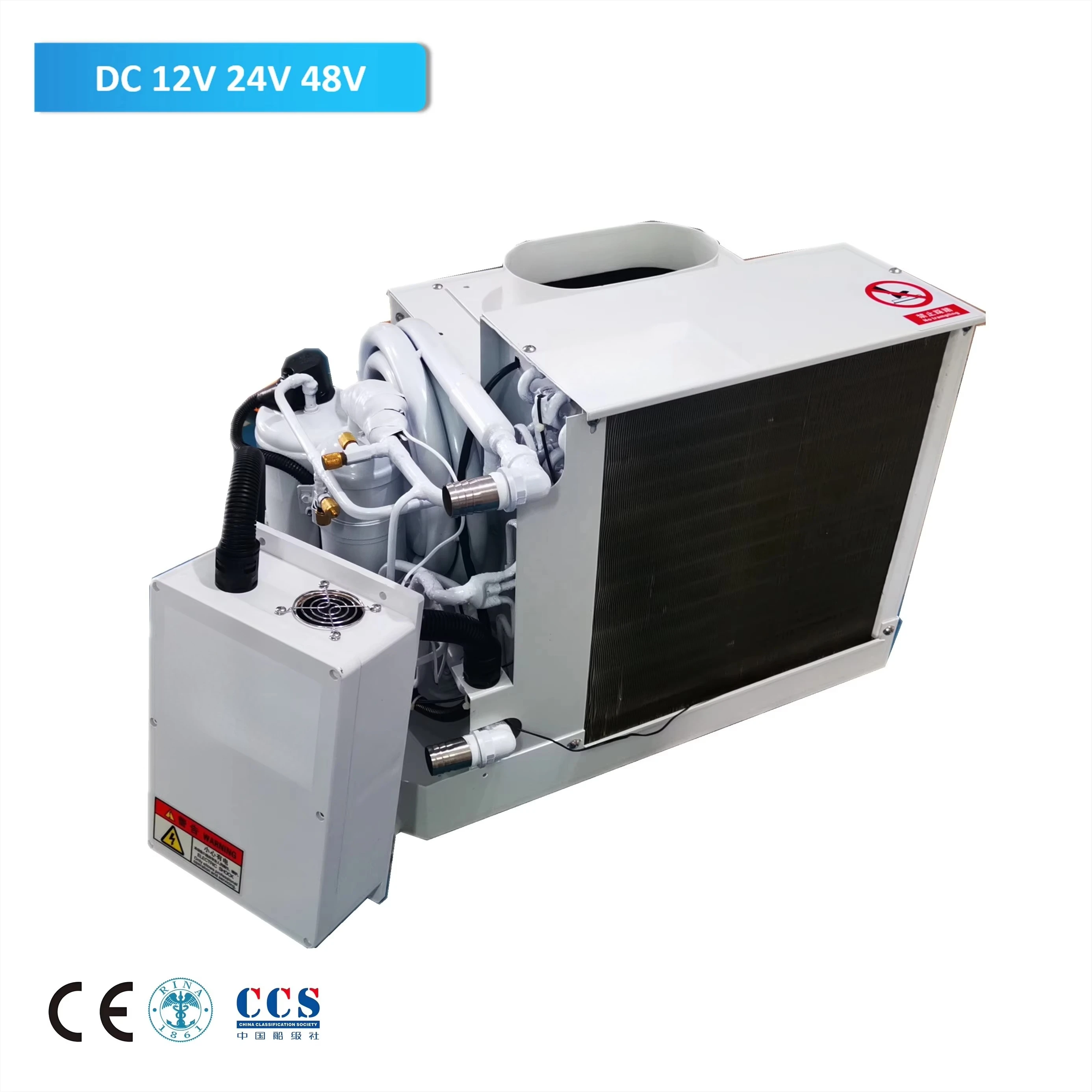 Chlee 48V Automatic Marine Boat Evaporative Air Cooler DC Yacht Chiller Compressor Motor Pump R410A Eco-Friendly 1700-18000