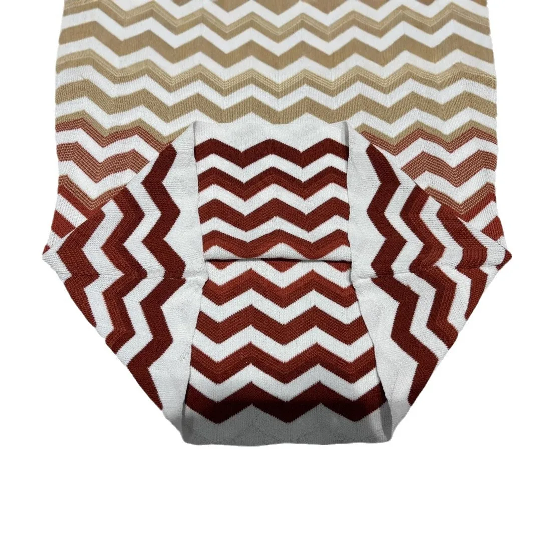 Set da donna europeo americano moda 2025 estate nuovo colore bar modello onda canotta elastica lavorata a maglia + pantaloni set da sera femminile