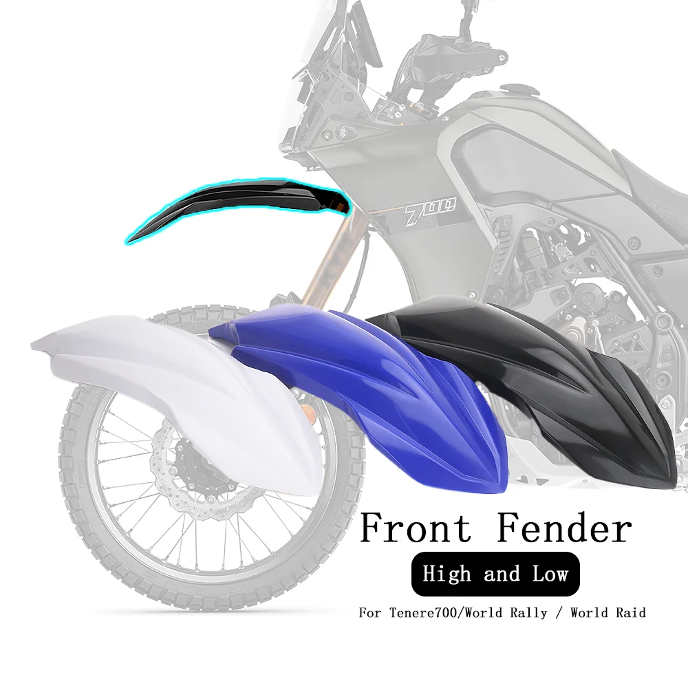 

New For Yamaha Tenere 700 T7 Tenere700 World Raid TENERE 700 World Rally Motorcycle Front Fender Accessories High&Low Mudguard