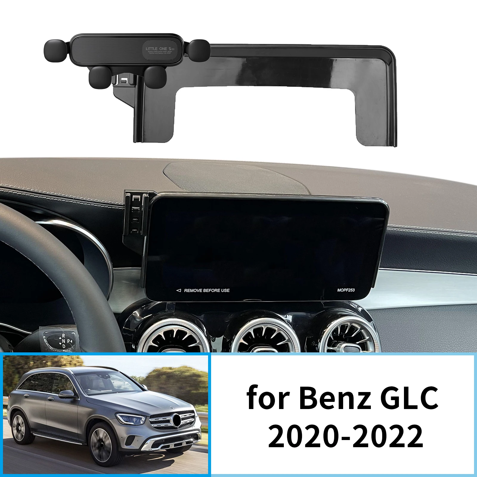 Car Mobile Phone Holder for Mercedes-Benz GLC 2020-2022 300 43 AMG 63 S GPS Bracket Navigation Stand Auto Accessories