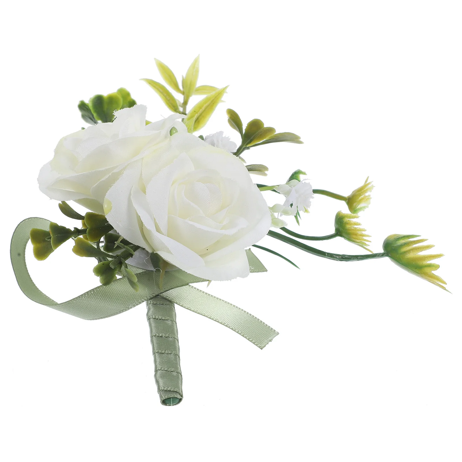 مجموعة الصدار الزفاف محاكاة زهرة العروة للعريس العروس وصيفه الشرف الأب الجد ديكور الأزهار الاصطناعية