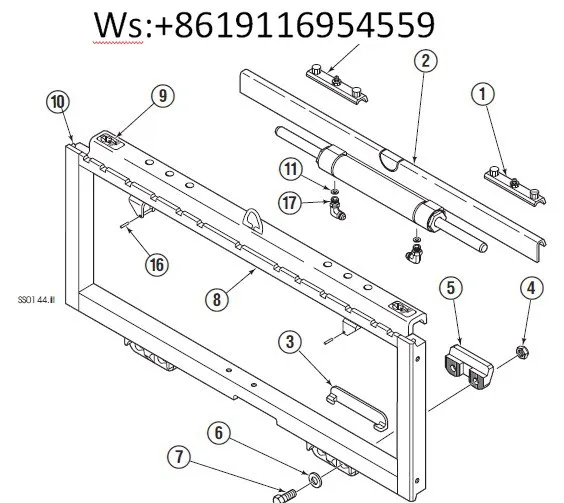 Wear-Resistant Side Shifter Slider Block 65F for Forklift 6051249 6057162 - Essential Forklift Accessory