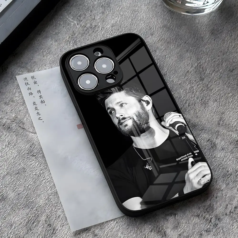 Supernatural Jensen Ackles Phone Case For IPhone 13 Pro Max 14 Plus 12 Mini 11 15 X XR XS 16 Plus SE Tempered Glass Back Cover