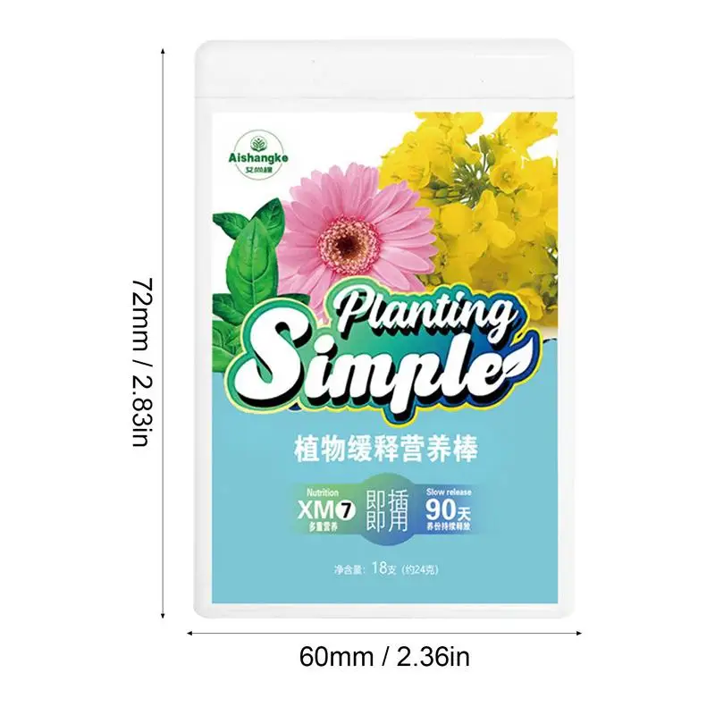 Plant Fertilizer Stick Indoor Potted Flower Nutrient Organic Plant Food Spake Compound Fertilizer Succulent Plant Nutrition Bar