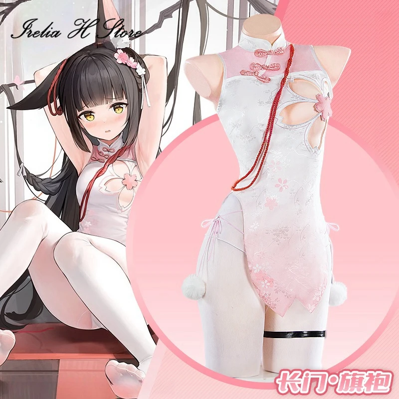 

Irelia H Store Azur Lane IJN Nagato Cosplay Cosplay Costume Game IJN Nagato Sexy Cheongsam Halloween Costume Party Dress female