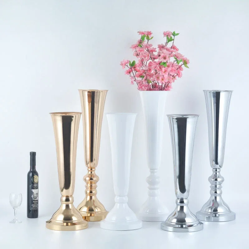 

vase home living room dining table flower arrangement decorative flower ware wrought iron countertop flower stand 8285